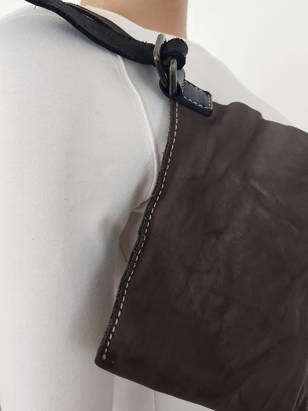 UMA WANG Brown Leather Bum Bag - Picture 2 of 11